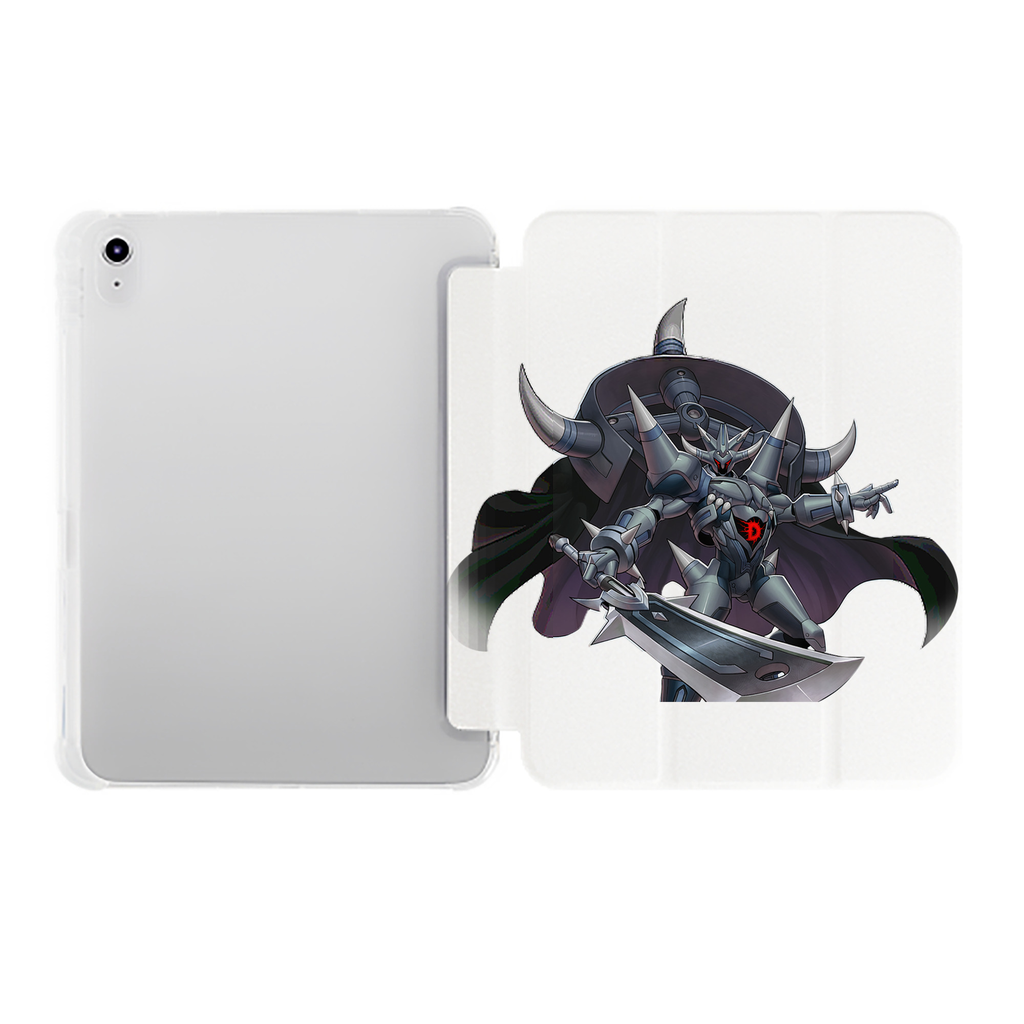 （画像用） 遊☆戯☆王 Yu-Gi-Oh! IPad ケース ペン収納付き 三つ折りスタンド PUレザー×シリコン 対応機種9.5/10.5/10.9インチ